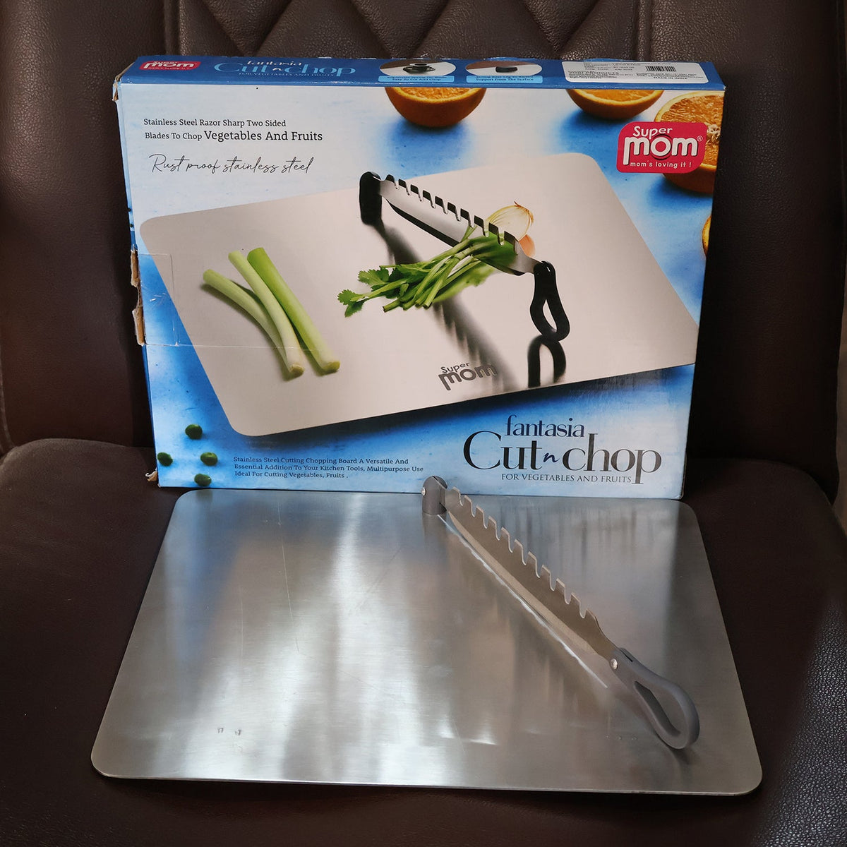 Supermom Stainless Steel Multifunctional Cut and Chop - alternative angle
