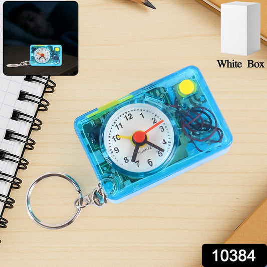 Mini Alarm Clock Keychain β 1PC Portable Quartz Analog Clock Key Ring