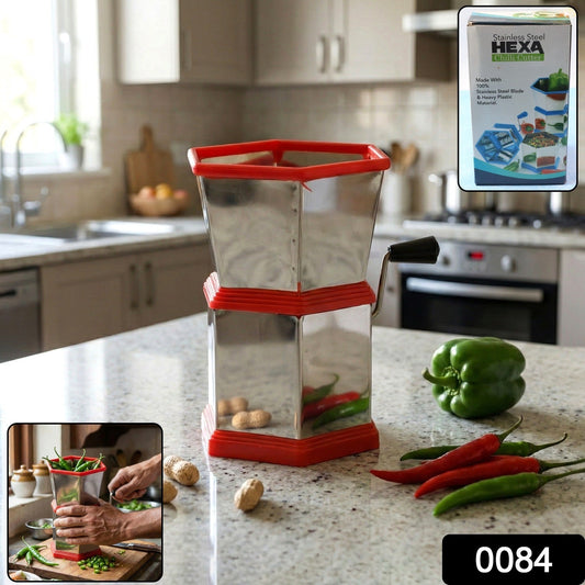 Hexa-style hand chopper