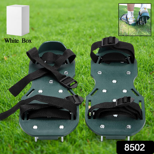 Garden Lawn Aerator Sandals – Spiked Grass Aerator Shoes for Yard & Patio