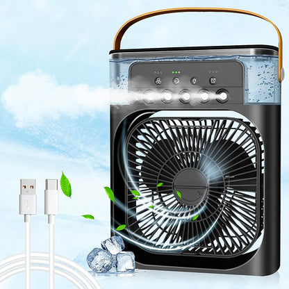 Portable Air Conditioner Fan - Personal Desk Cooling Fan (Battery Not Included)