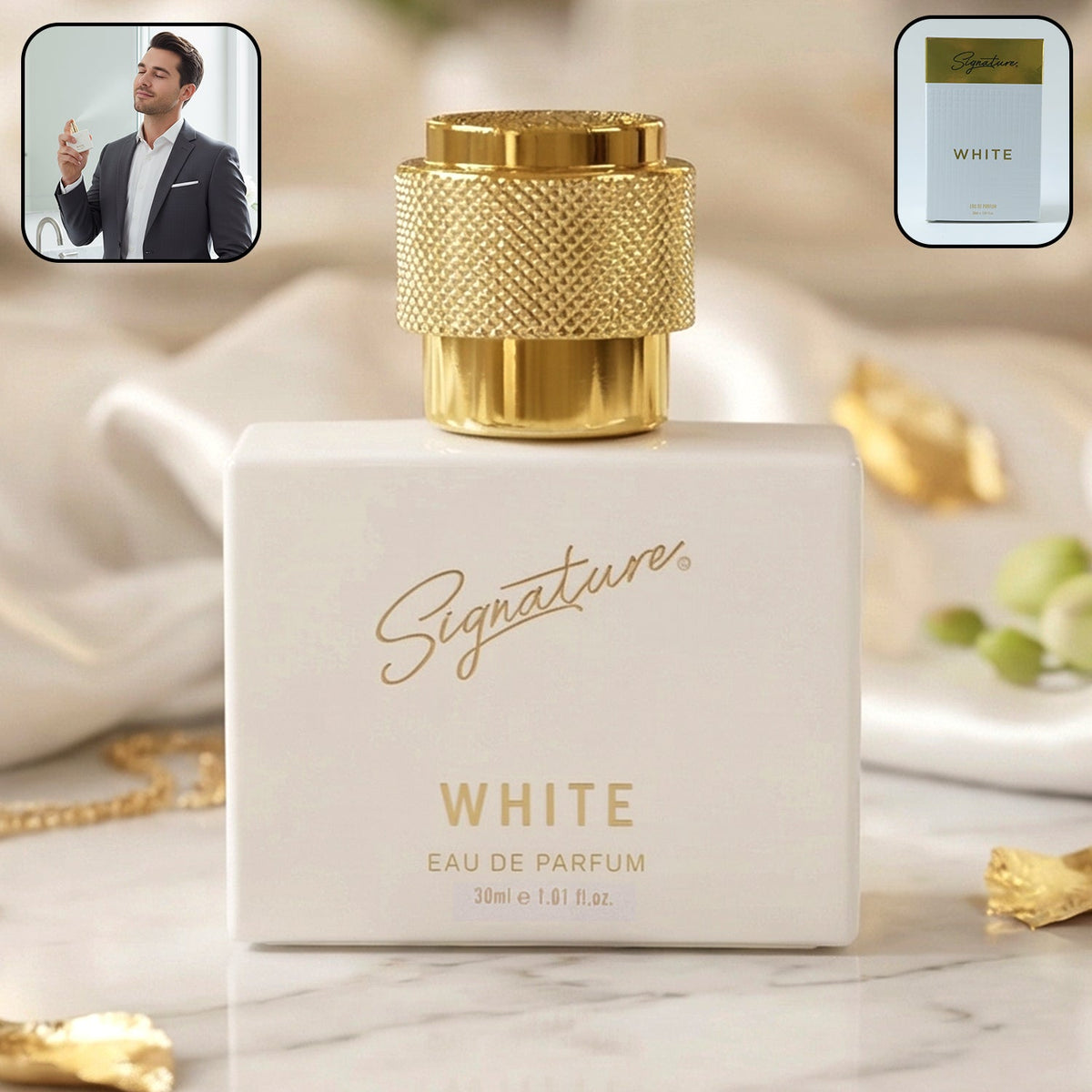 Signature premium white eau de perfume 30 ml bottle