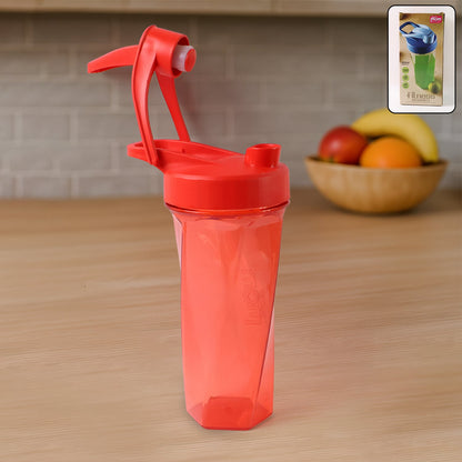 Manual Stirring Fitness Shaker Bottle with Hand Crank Approx 