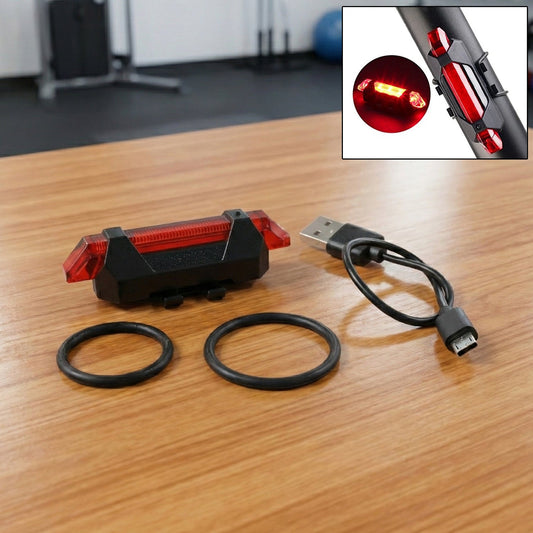 USB Rechargeable Bicycle LED Tail Light Set (1 Set)