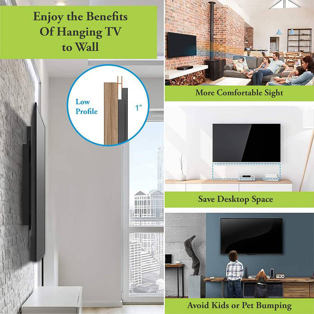 Flat Grip Premium Wall Mount