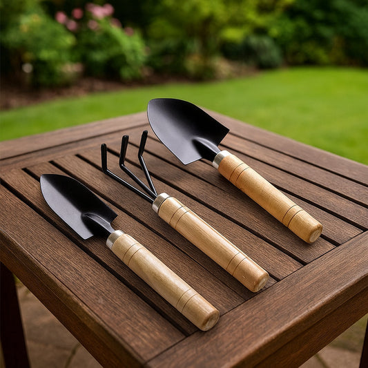 Durable Wooden Handle Garden Hand Tool Kit