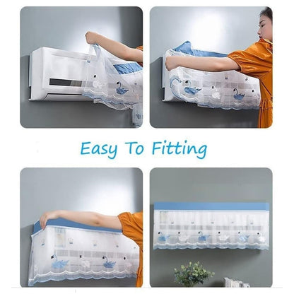 AC Air Conditioner Dust Cover – Folding Protective Cover (Approx 1 Ton)