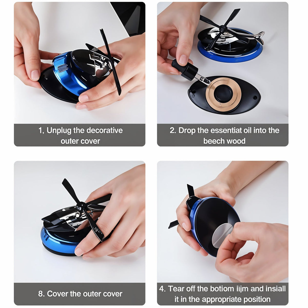 Spin Fresh Solar Helicopter 