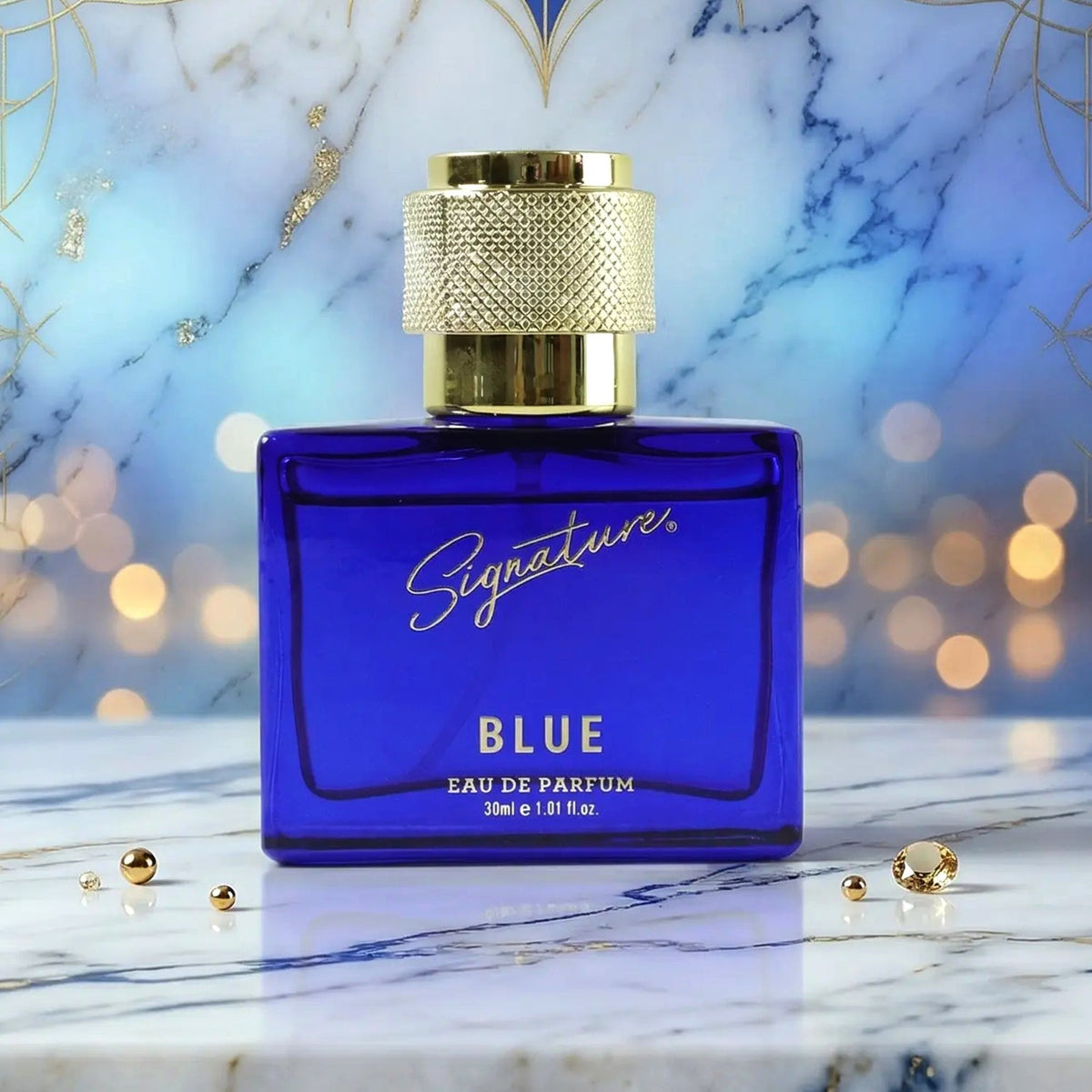 Signature premium blue scent perfume spray
