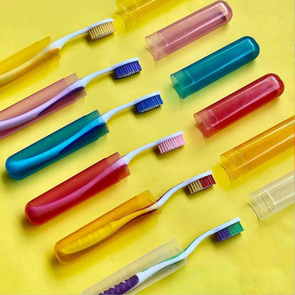 6Pc Plastic Toothbrush Cover Set