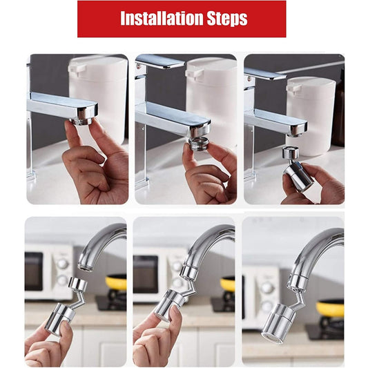 Adjustable faucet sprayer head.