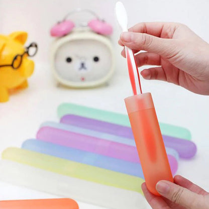 6Pc Plastic Toothbrush Cover Set