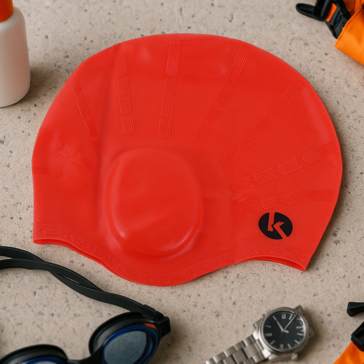 Konex Professional Silicone Swimming Cap (1 Pc)