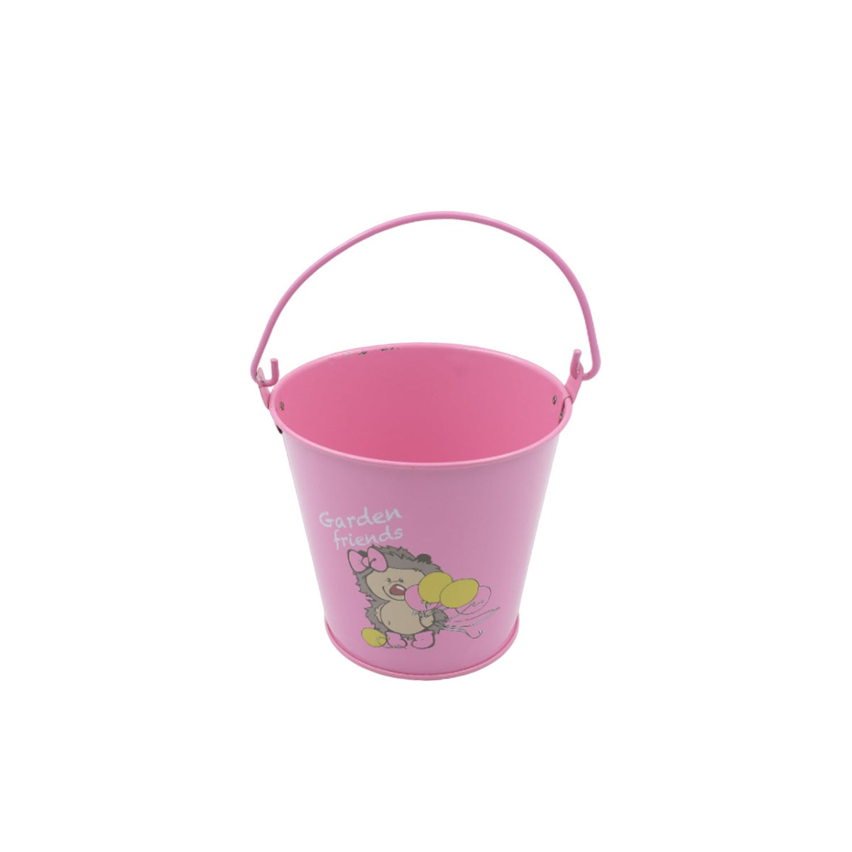 Small Metal Bucket for Plants & Decor (1 Pc, With Handle)
