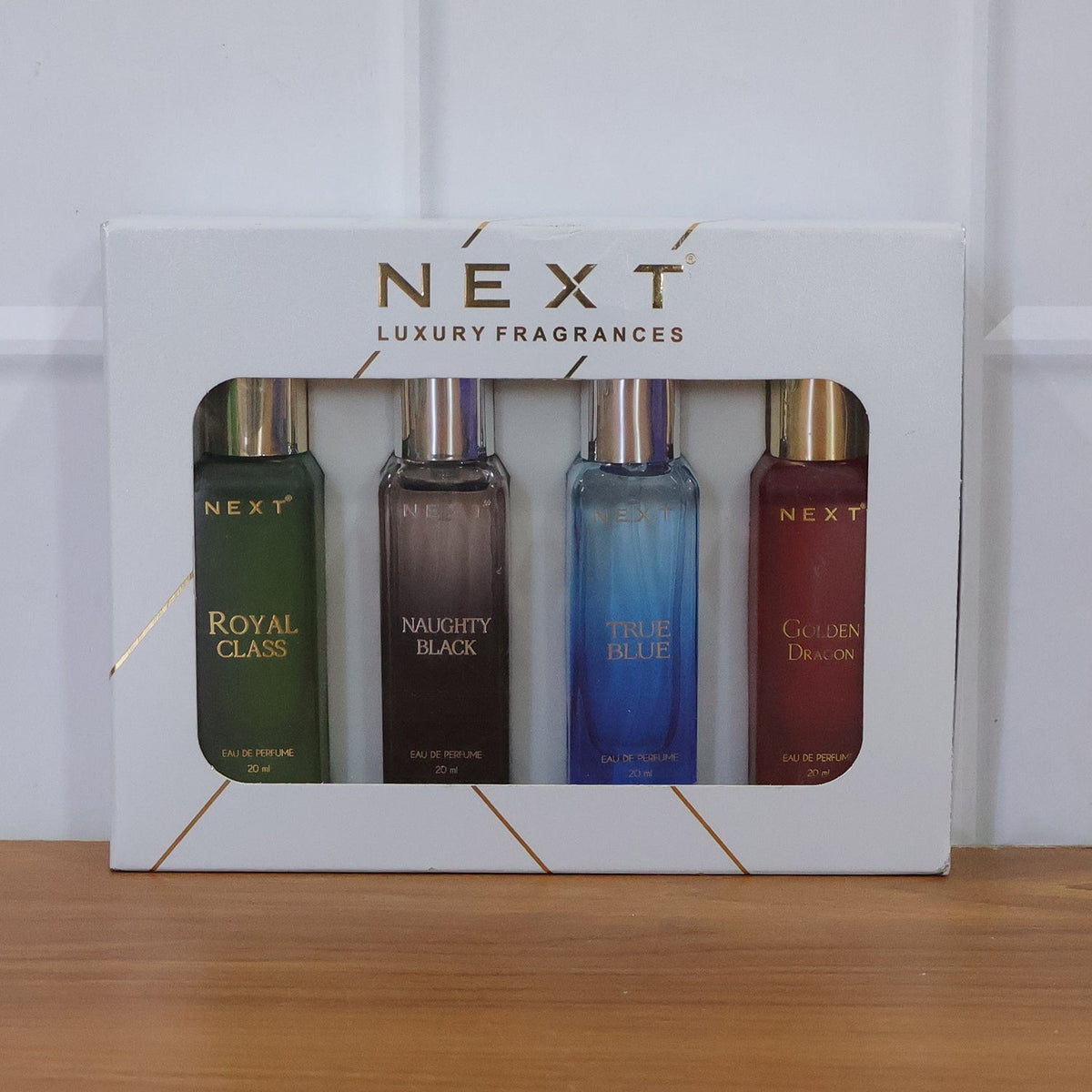 premium perfume gift pack with four mini bottles