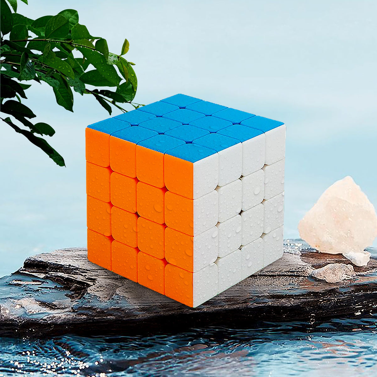 Small 4×4×4 High Speed Stickerless Magic Cube Puzzle Toy for Kids and Adults