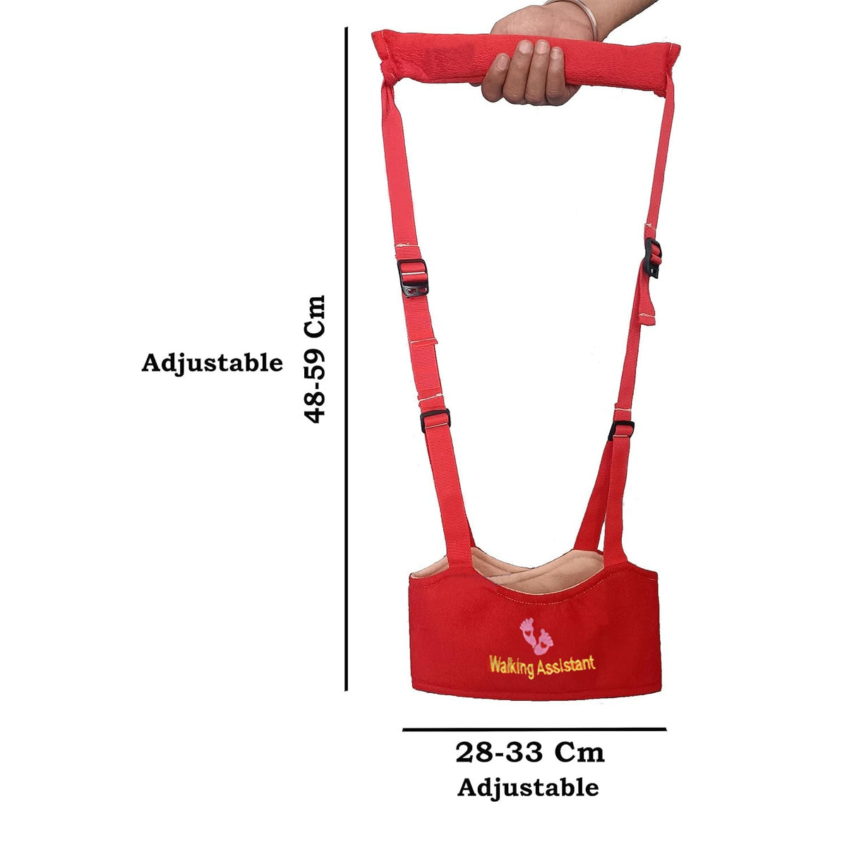 Adjustable Baby Walking Assistant Harness with Safety Support Belt (1 Pc)
