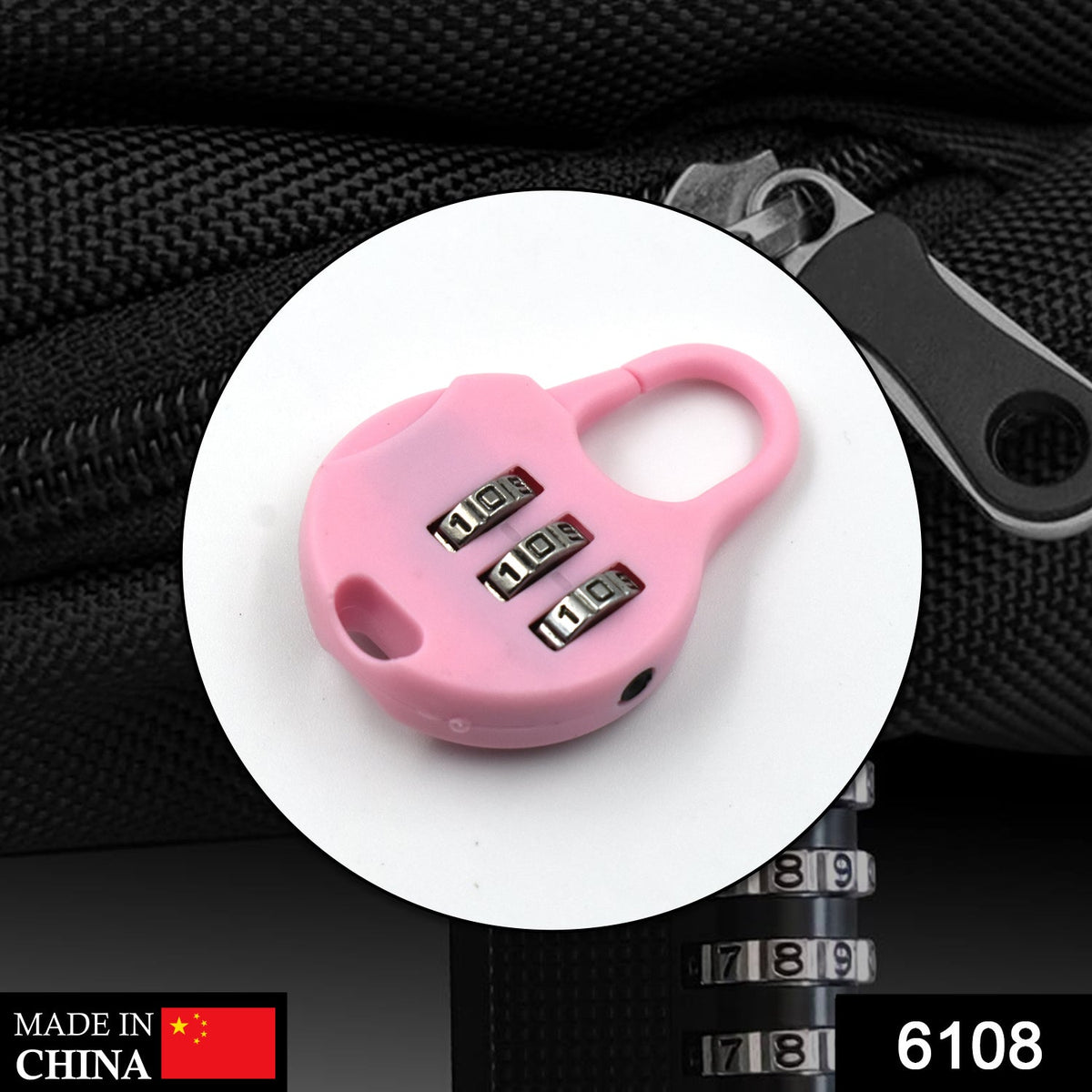 Zipper tool with a 3 digit lock