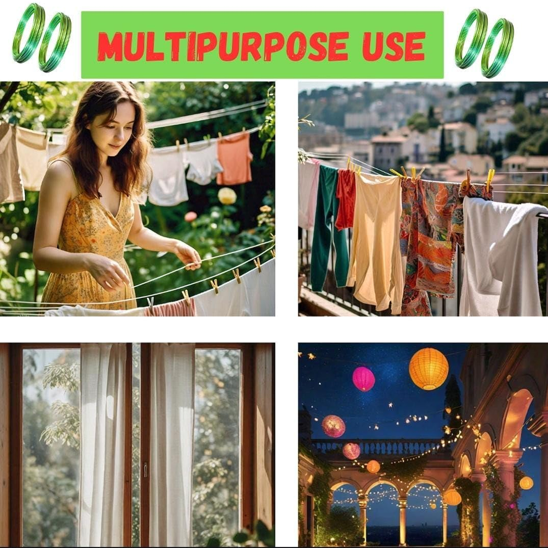 High-Quality Cloth Drying & Gardening Wire (10M)