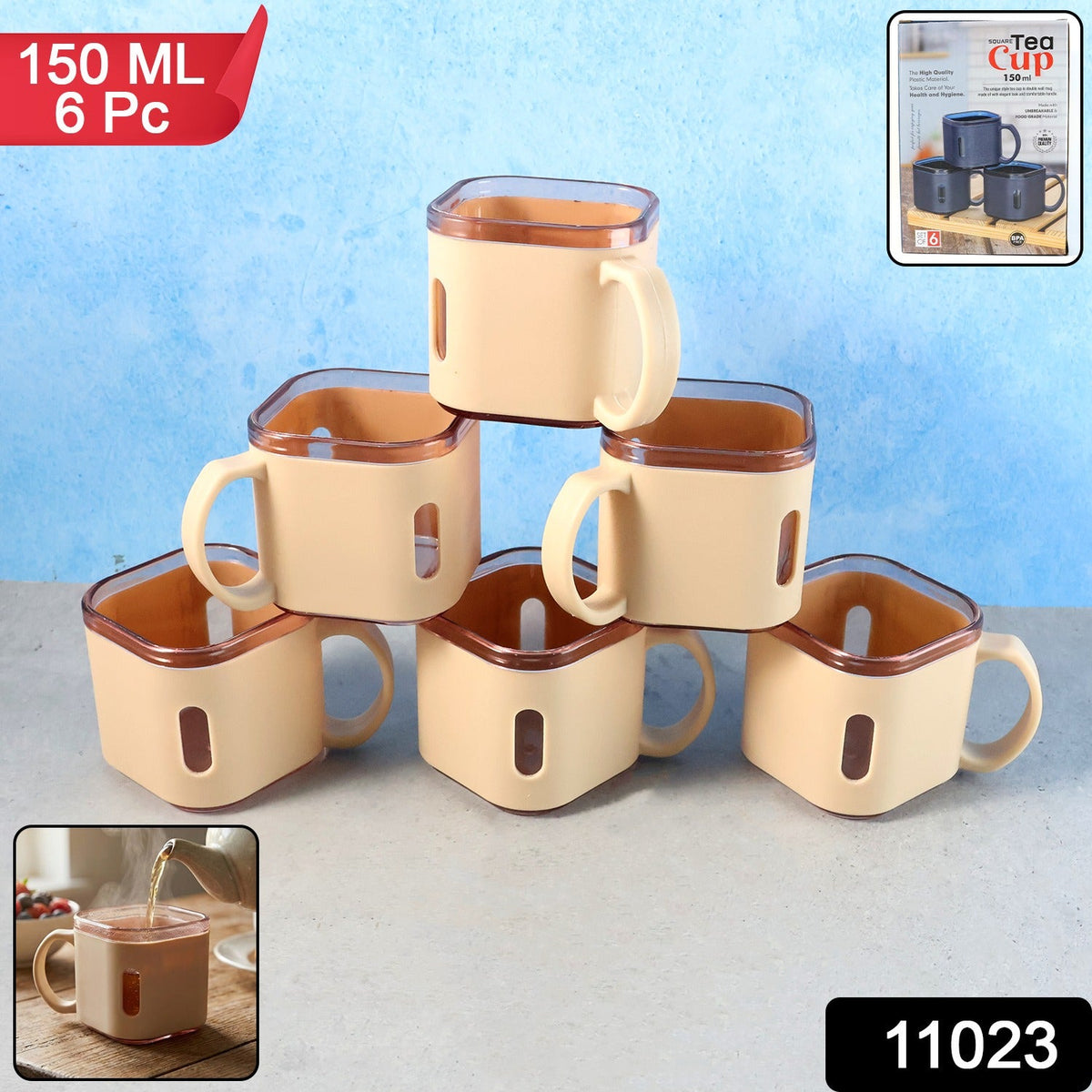 Square Tea Cups