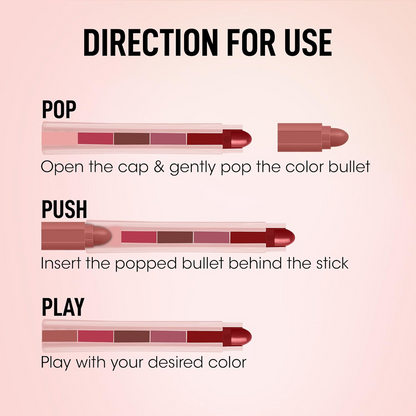 Beauty 5-in-1 Long Lasting Lipstick