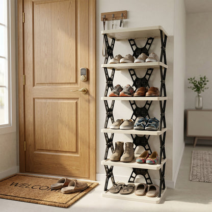 space saving foldable storage shelf unit
