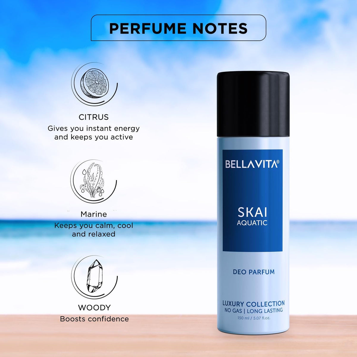 Bellavita Premium Skai Aquatic Deo Perfume 150 ML