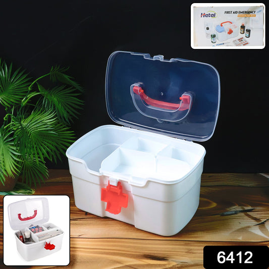 Medical Storage Box with Detachable Tray & Handle