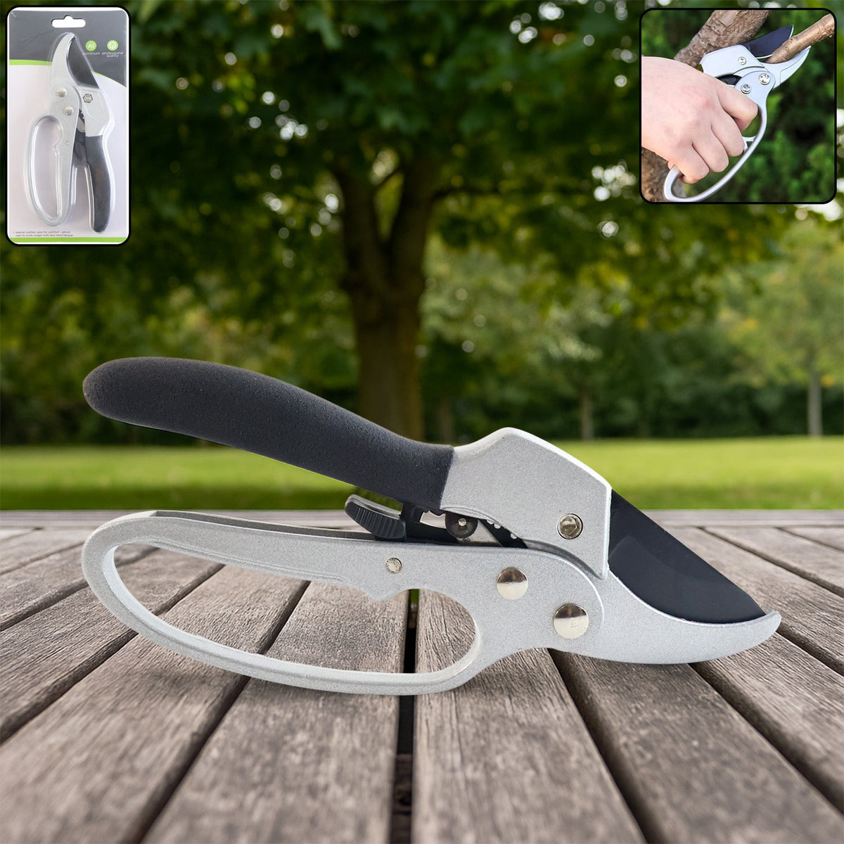 Handled pruner cutter for tree branches