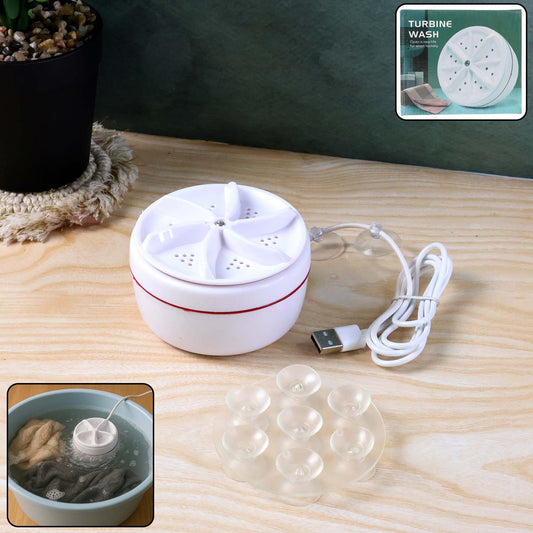 Mini Turbo Washing Machine – Portable USB Washer for Home & Small Spaces