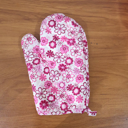 Designer Multicoloured Oven Mitt and Pot Holder (24 Cm)