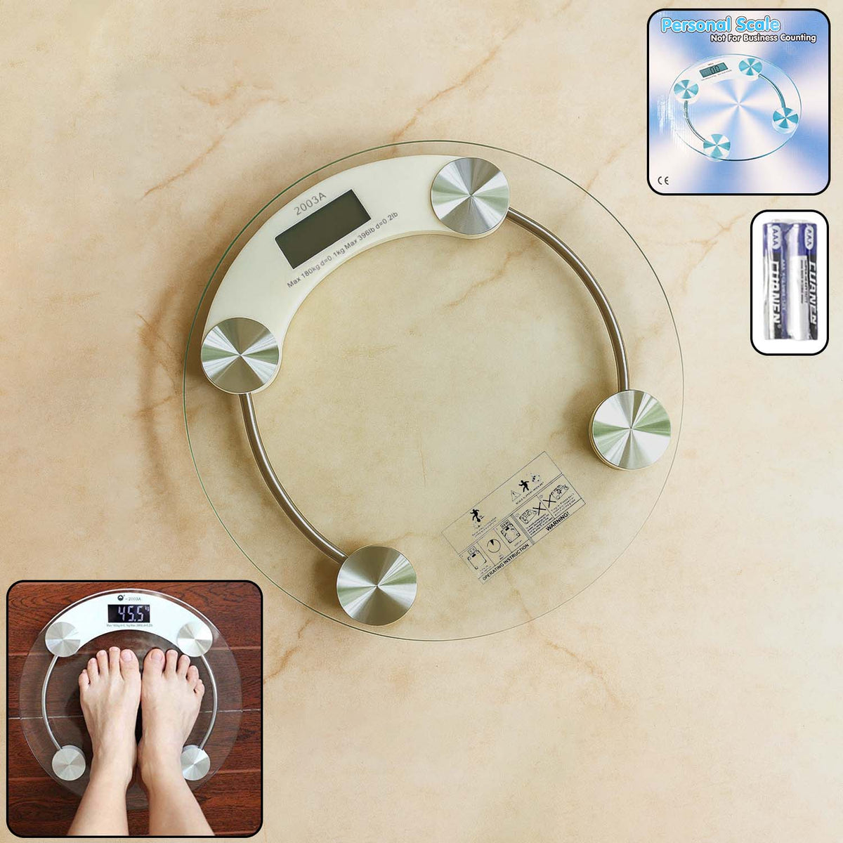 Digital Personal Body Weight Scale (1 Pc)