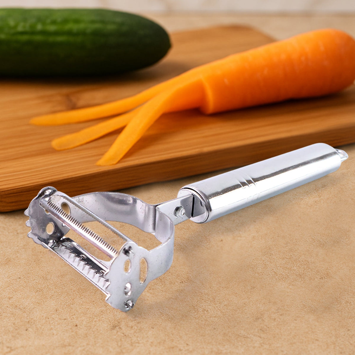 2-in-1 Heavy Duty Vegetable Peeler & Julienne Cutter
